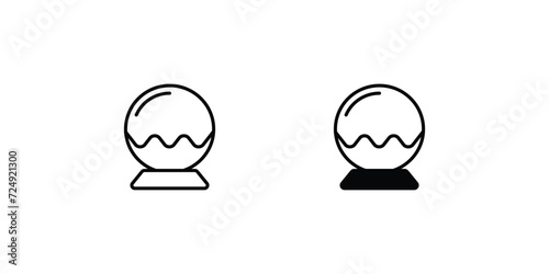 11 snow ball icon with white background vector stock illustration