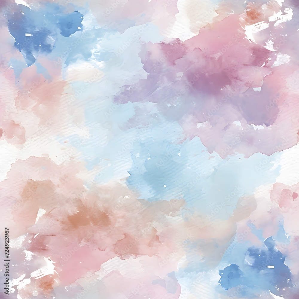 Fototapeta premium pastels digital paper watercolor techniques seamless pattern