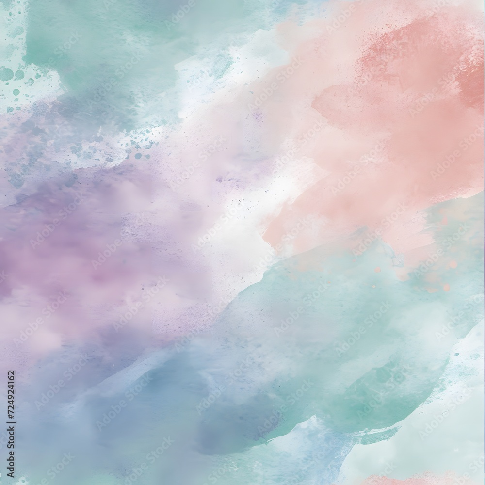 Fototapeta premium pastels digital paper watercolor techniques seamless pattern