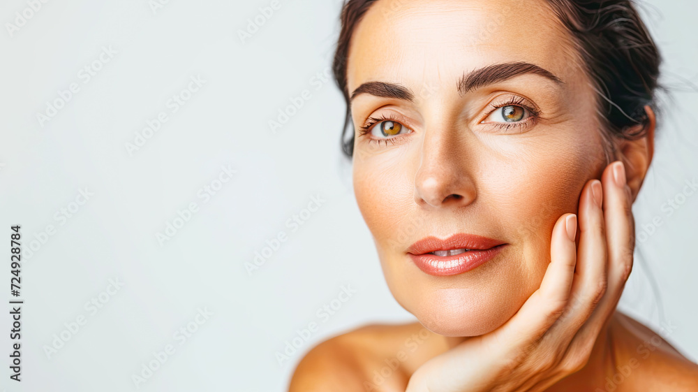 Eine wunderschöne frau in ihren 50ern, strahlt zeitlose schönheit und raffinesse aus., Eine wunderschöne frau in ihren 50ern, strahlt zeitlose schönheit und raffinesse aus.,