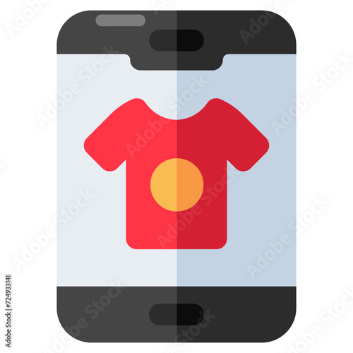 Modern design icon of online shopping