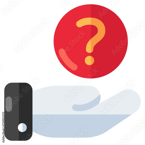An editable design icon of query 