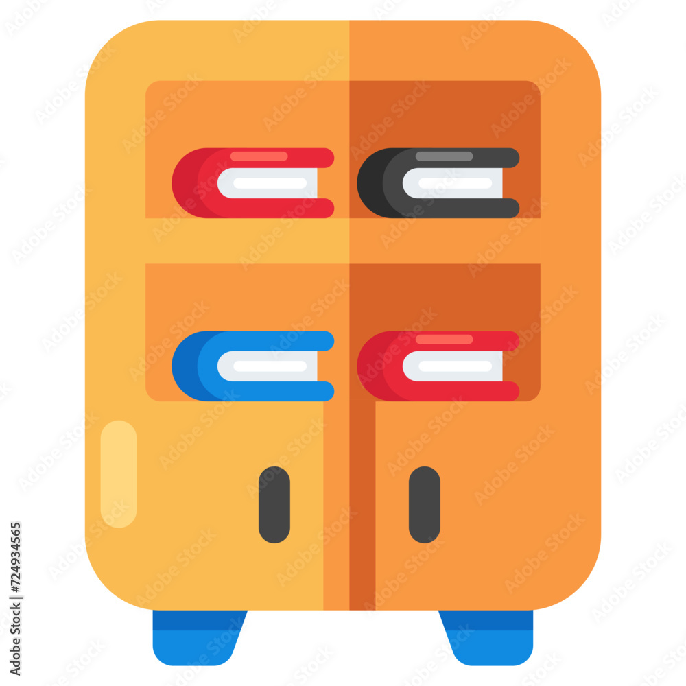Premium download icon of library cupboard Premium download icon of library cupboard