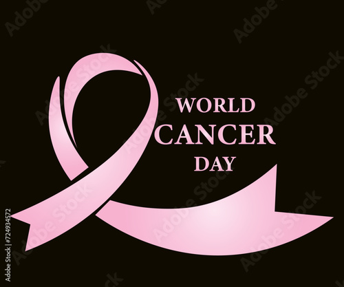 World Cancer Day [illustration vector] photo