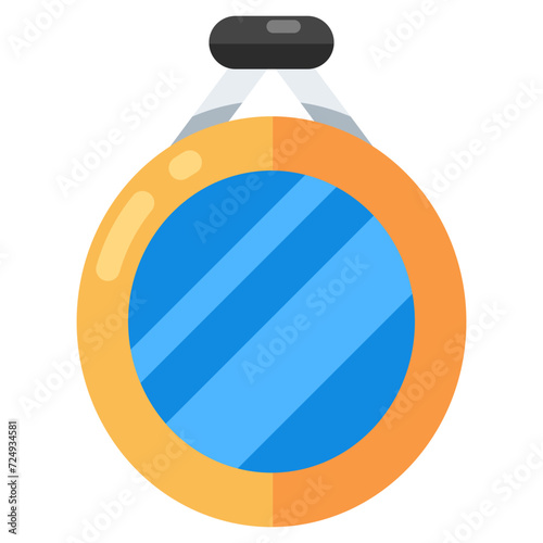 Modern design icon of hanging mirror 