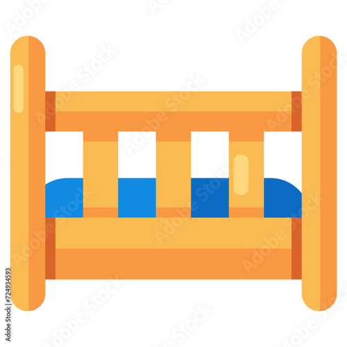 Premium download icon of baby crib