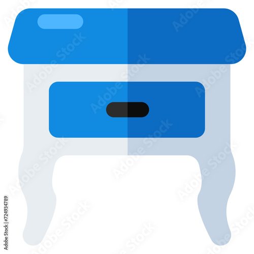 An icon design of drawer table 