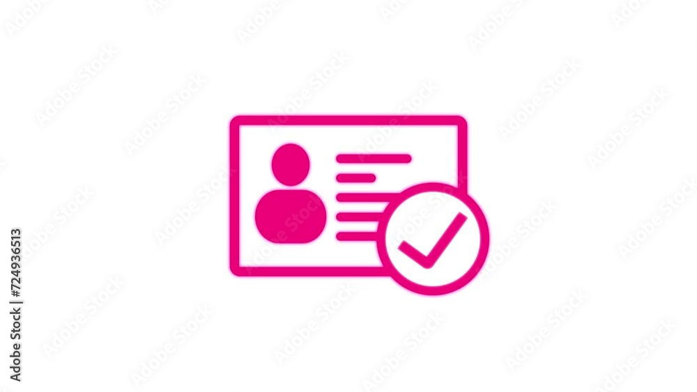 ID Card icon. Identification cards outline icon. Driver's license Identification card symbol