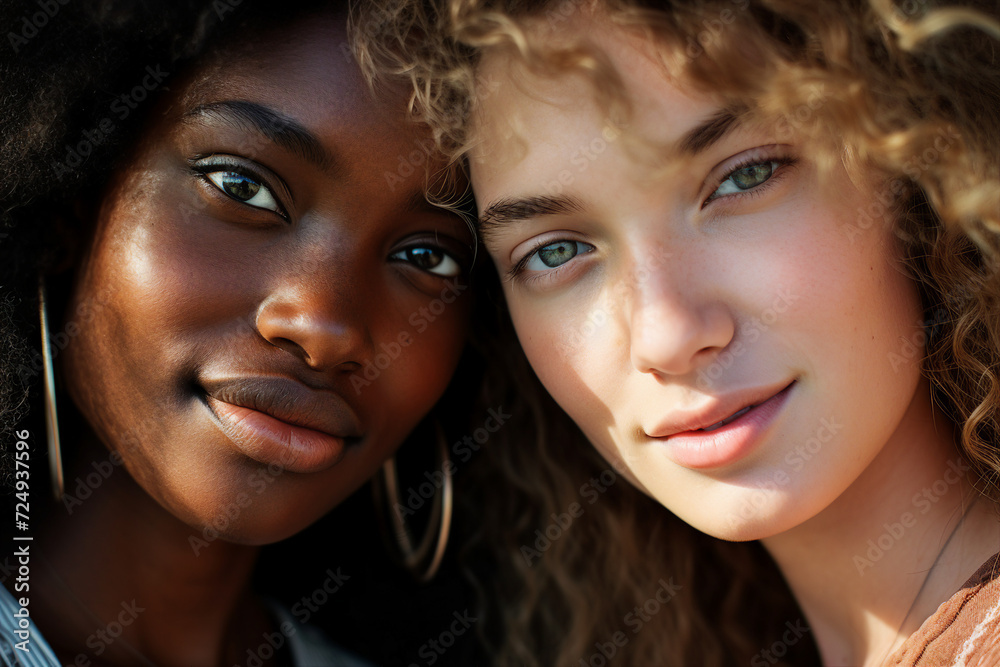 AI generated picture of beautiful happy people lgbt couple hugging cuddling enjoying time together AI generated picture of beautiful happy people lgbt couple hugging cuddling enjoying time together