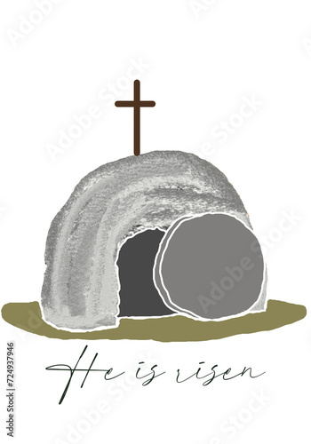 Canvastavla He is Risen