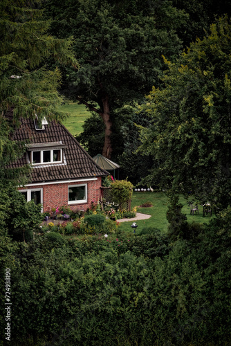 Germany, Europe - 06 19 2022: Little Cosy House Hut In The Woods Forest © Andriy Sharpilo