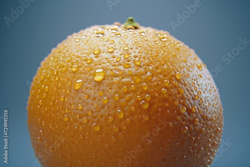 Close-up image of a wet orange photo