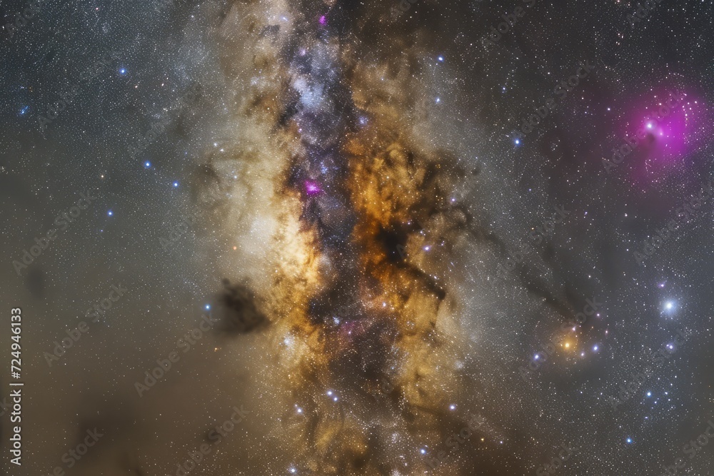 Amazing view of the Milky Way and the Large Magellanic Cloud Stock ...