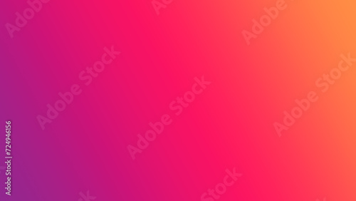 Purple and pink and orange color gradient background. Banner template. photo
