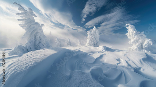 Nature unleashes its raw power in the form of a relentless snowstorm