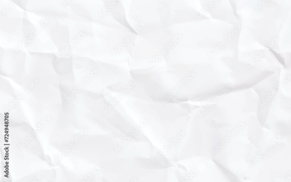 Obraz premium Paper texture background, Crumpled paper. White creased paper.