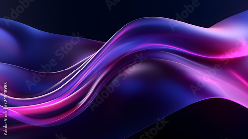 Abstract blue and purple background Transparent texture on black background with space for copy,, Dark abstract neon background, pink blue waves 
