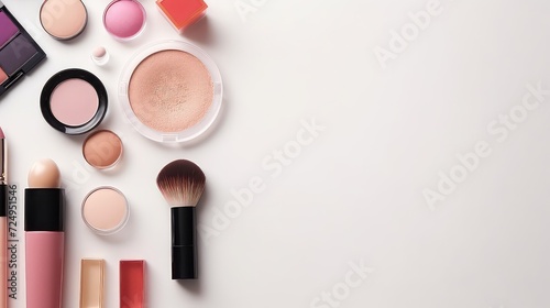 collection of make up and cosmetic beauty products, Beauty cosmetic background