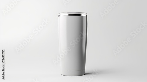 Glass Mug Mockup on grey background
