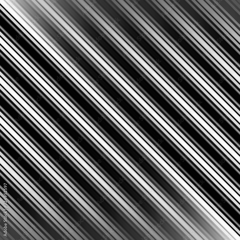 Obraz premium Black and white stripe abstract background. Motion lines effect. Grayscale fiber texture backdrop and banner. Monochrome gradient pattern and textured wallpaper.