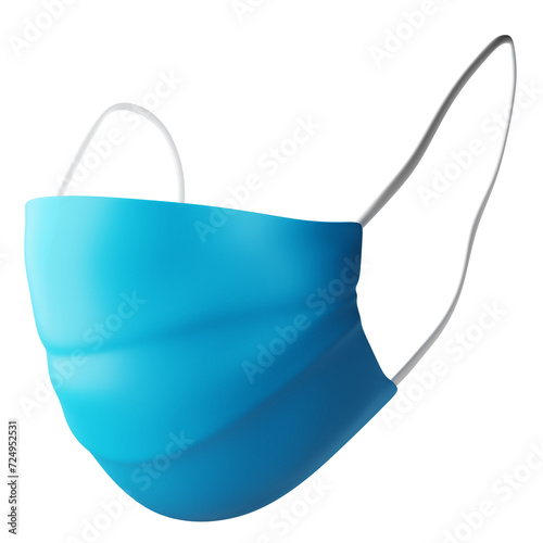 Medical Mask 3D Icon