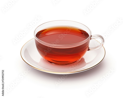 aromatic english breakfast tea on isolated white, perfect for your design projects. generative AI