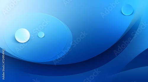 gradient blue background with circle theme. generative ai
