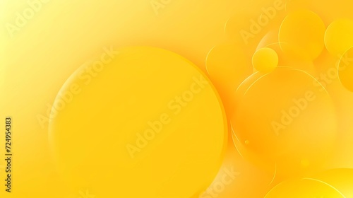 gradient yellow background with circle theme. generative ai