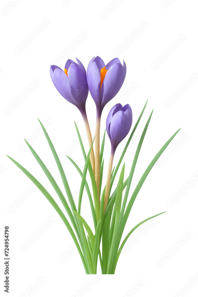 purple crocus isolated on transparent background purple crocus isolated on transparent background