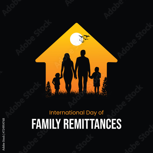 International Day of Family Remittances, banner, poster, social media post, vector illustration, awareness, observance, Jun 16, humanity, equality, diversity, inclusion