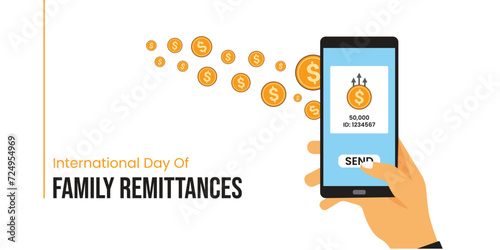 International Day of Family Remittances, banner, poster, social media post, vector illustration, awareness, observance, Jun 16, humanity, equality, diversity, inclusion