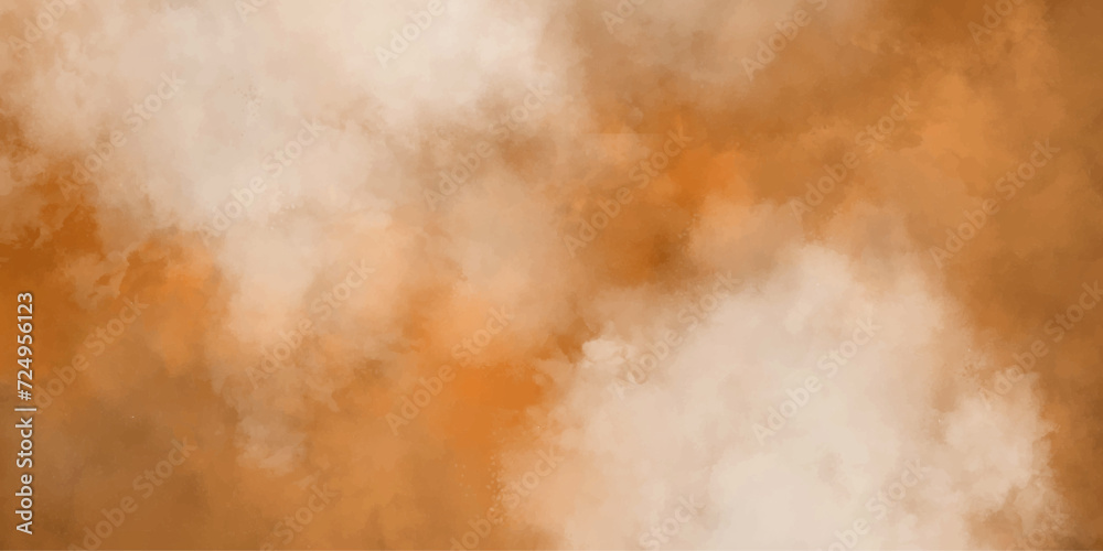 Orange White cloudscape atmosphere.realistic fog or mist cumulus clouds,vector cloud,brush effect,liquid smoke rising.design element before rainstorm smoke swirls transparent smoke mist or smog.
