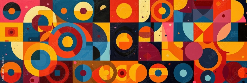 Geometric Patterns Infused with Vibrant Colors Geometric Patterns Infused with Vibrant Colors