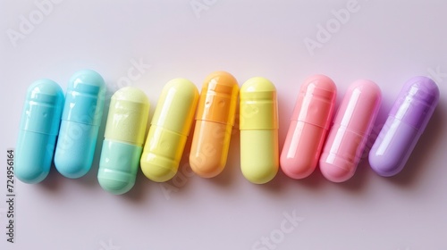 Colourful Antibiotic Pills - the Concept of Medical Antibiotics and Healthcare