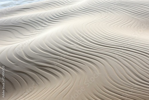 Ocean sand ripples. Generative AI