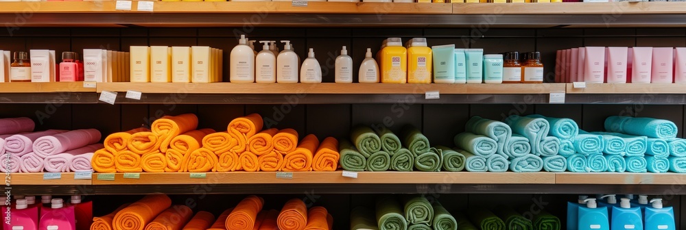 Shelves With items Including Soap And Shampoo