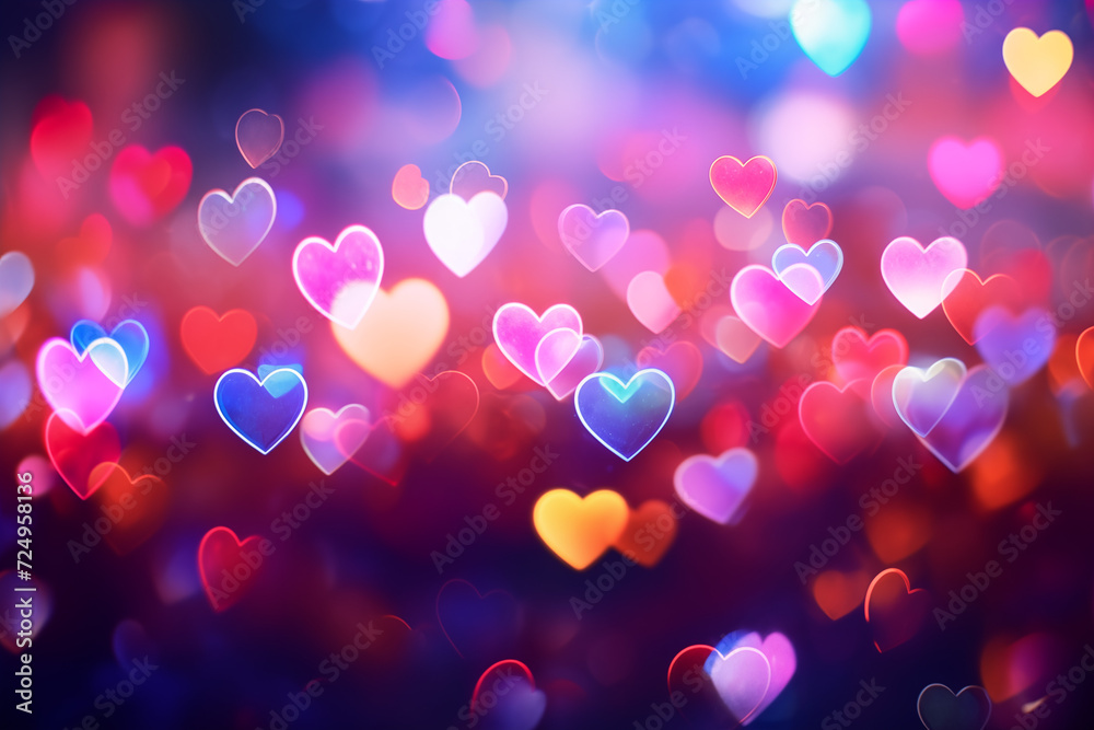 background of bokeh hearts lights background of bokeh hearts lights