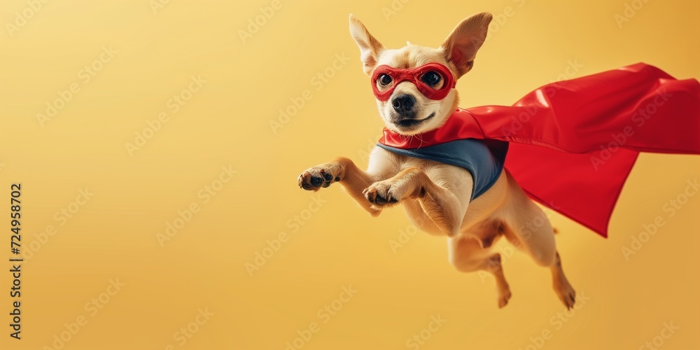 superhero dog concept