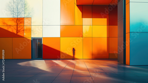 The stark lines of modern architecture.