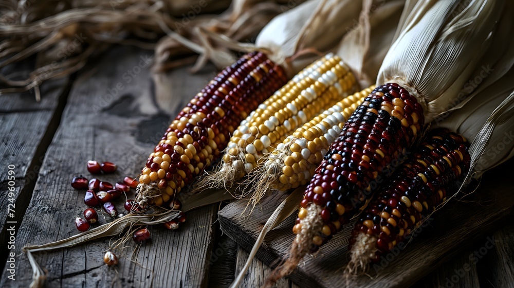 Fototapeta premium A close-up of corn 