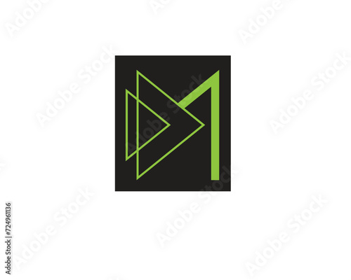DM letters creative logo design.