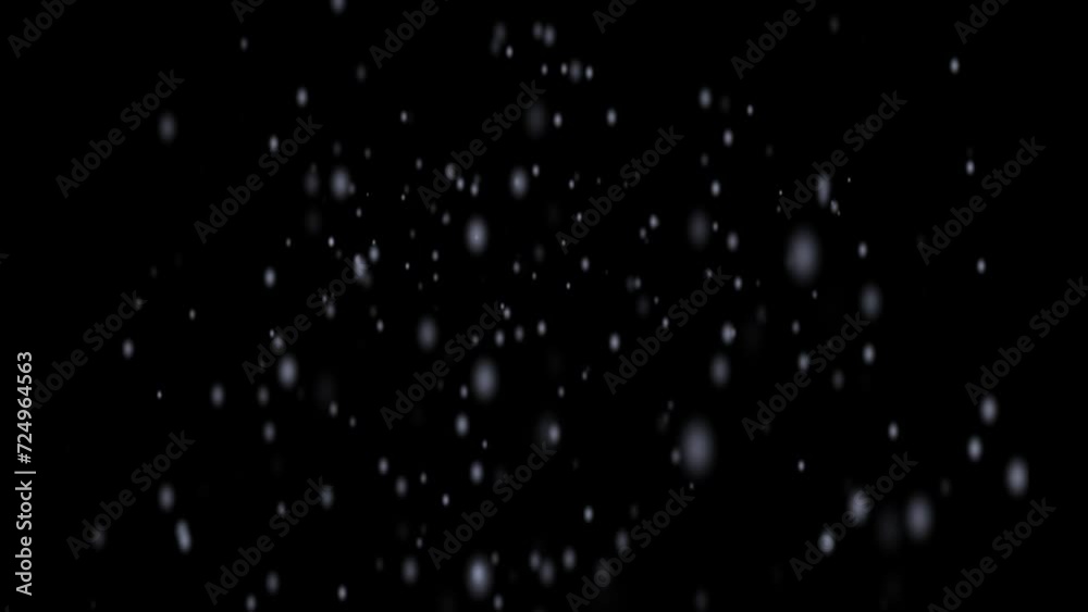 Snowfall on black background Snowfall on black background
