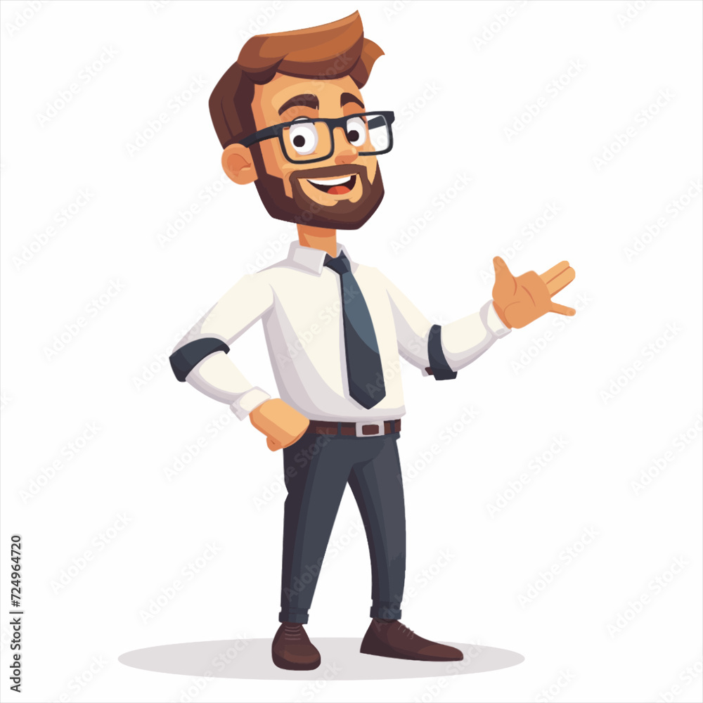 Male teacher presenting and teaching 61