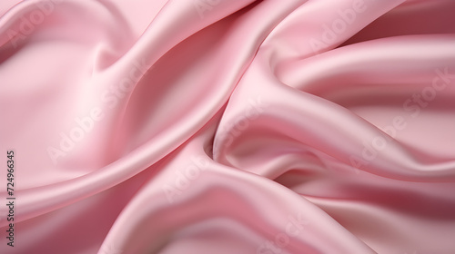 The texture of the viscose lining fabric is light pink,, Abstract background of luxury silk satin fabric