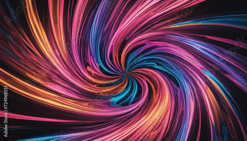 Vibrant Abstract Neon Wallpaper