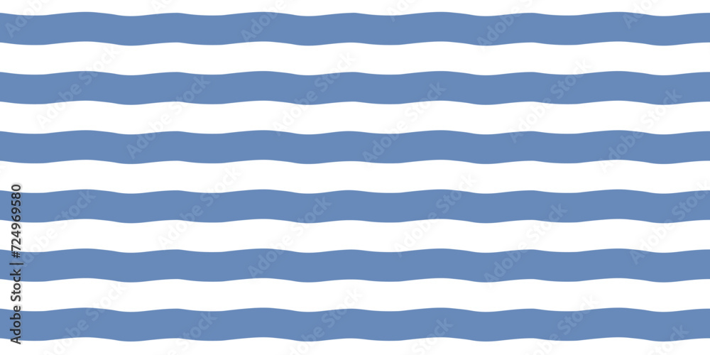 Wavy stripes, sea waves seamless vector pattern, border template. Hand drawn uneven, wriggling doodle winding streaks background. Striped abstract template. Blue undulating bars on white backdrop. Wavy stripes, sea waves seamless vector pattern, border template. Hand drawn uneven, wriggling doodle winding streaks background. Striped abstract template. Blue undulating bars on white backdrop.
