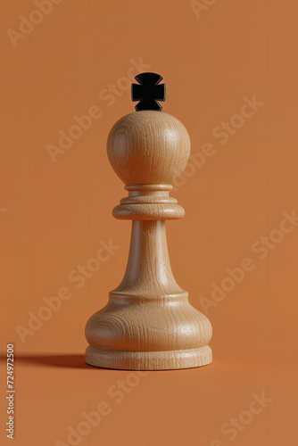 Wooden chess piece
