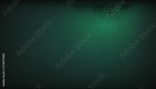 Grungy Green Abstract Background Template with Bright Light and Texture