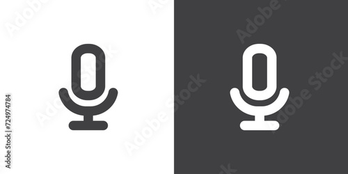Voice notes icon in line style, vector illustration of voice message icon. Record voice message for phone correspondence. TrendySocial media icon. photo