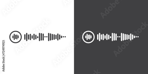 Trendy Voice notes icon vector illustration in flat style. Voice message icon. Voicenote icon in chatroom . Record voice message for phone correspondence. Social media icon.
